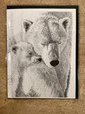 Carte / Le Nid - Ours polaire avec bébé