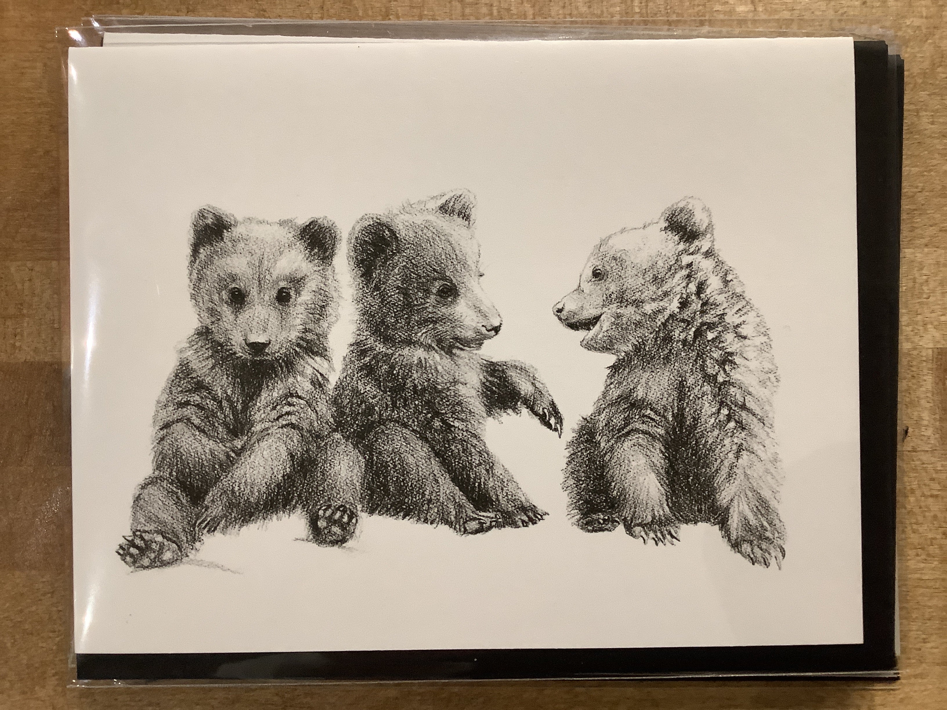 Carte / Le Nid - 3 bébés oursons