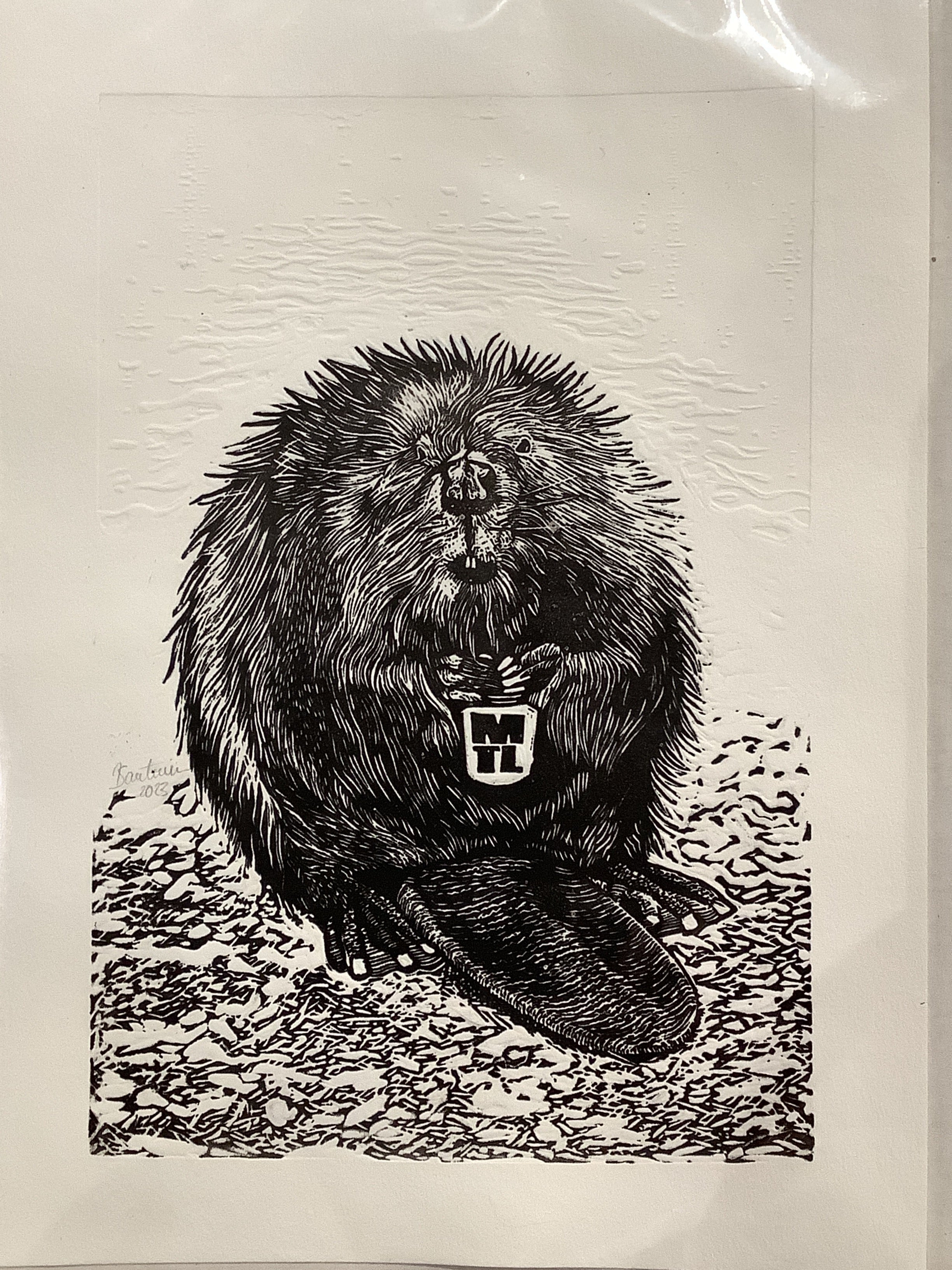 Affiche / La bourgeoise sérigraphe - Castor MTL - 8x10