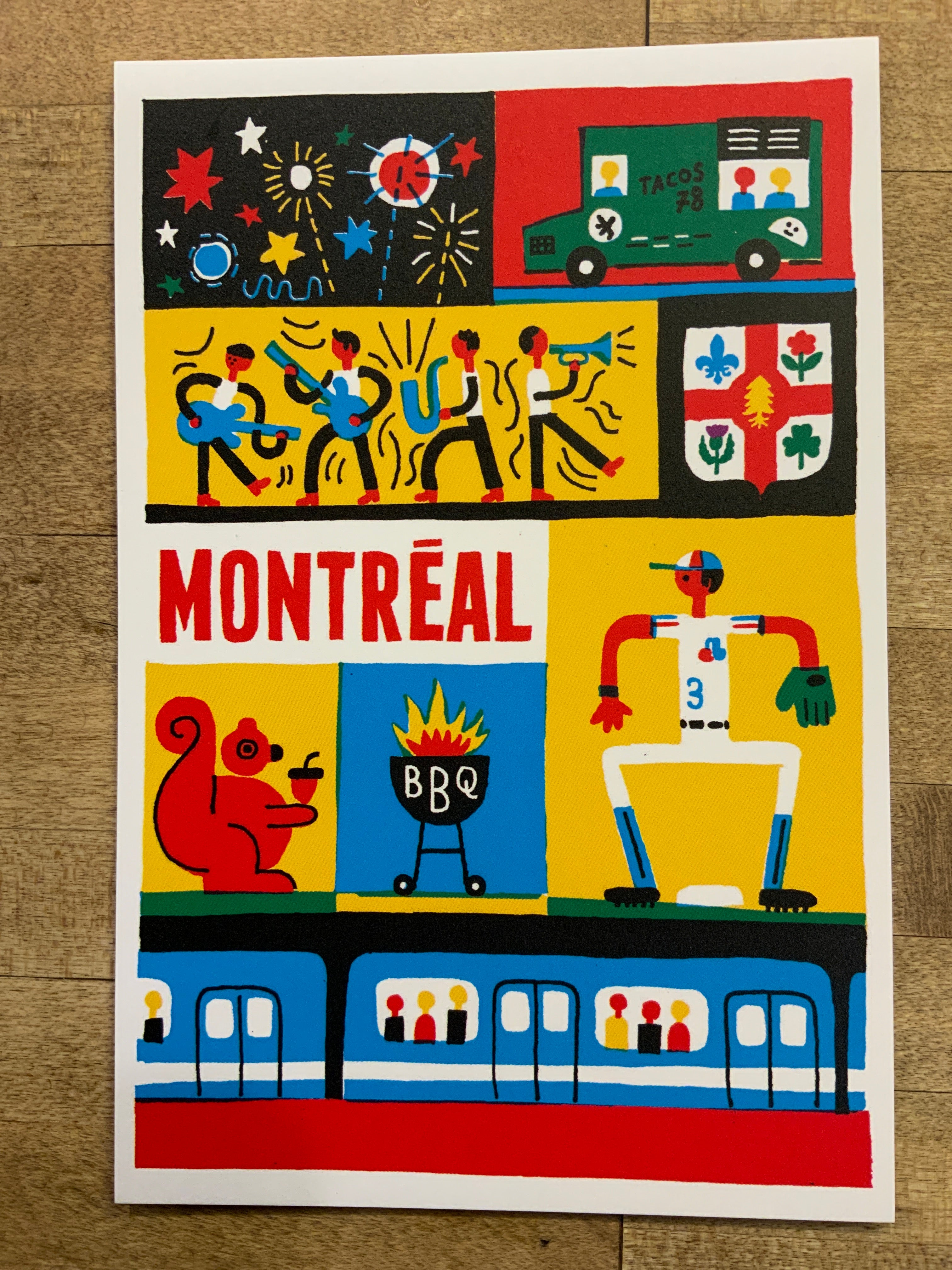 Carte / Paperole - Benoit Tardif - Montréal été