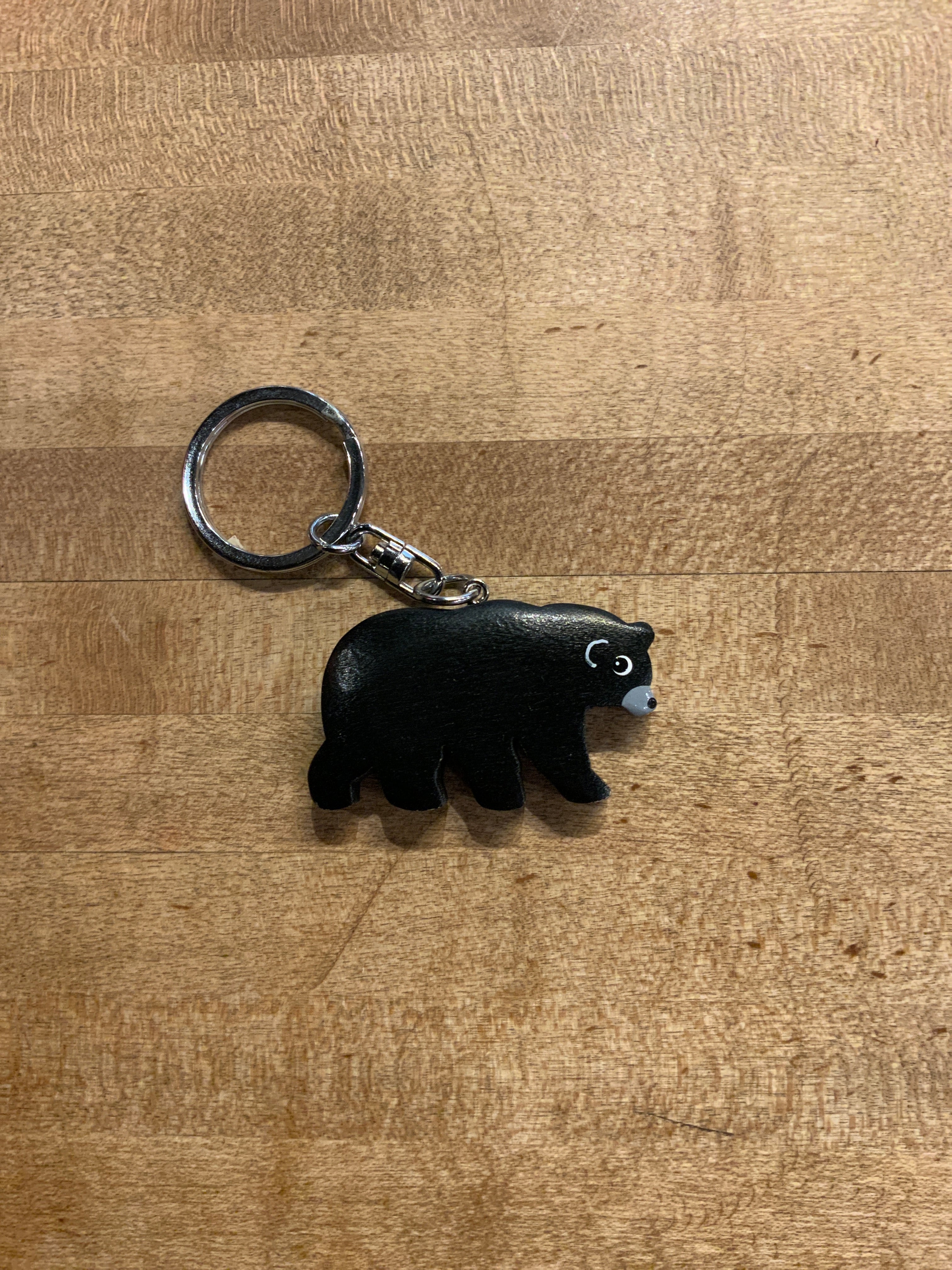 Keychain / Royal Sales - Black Wooden Bear