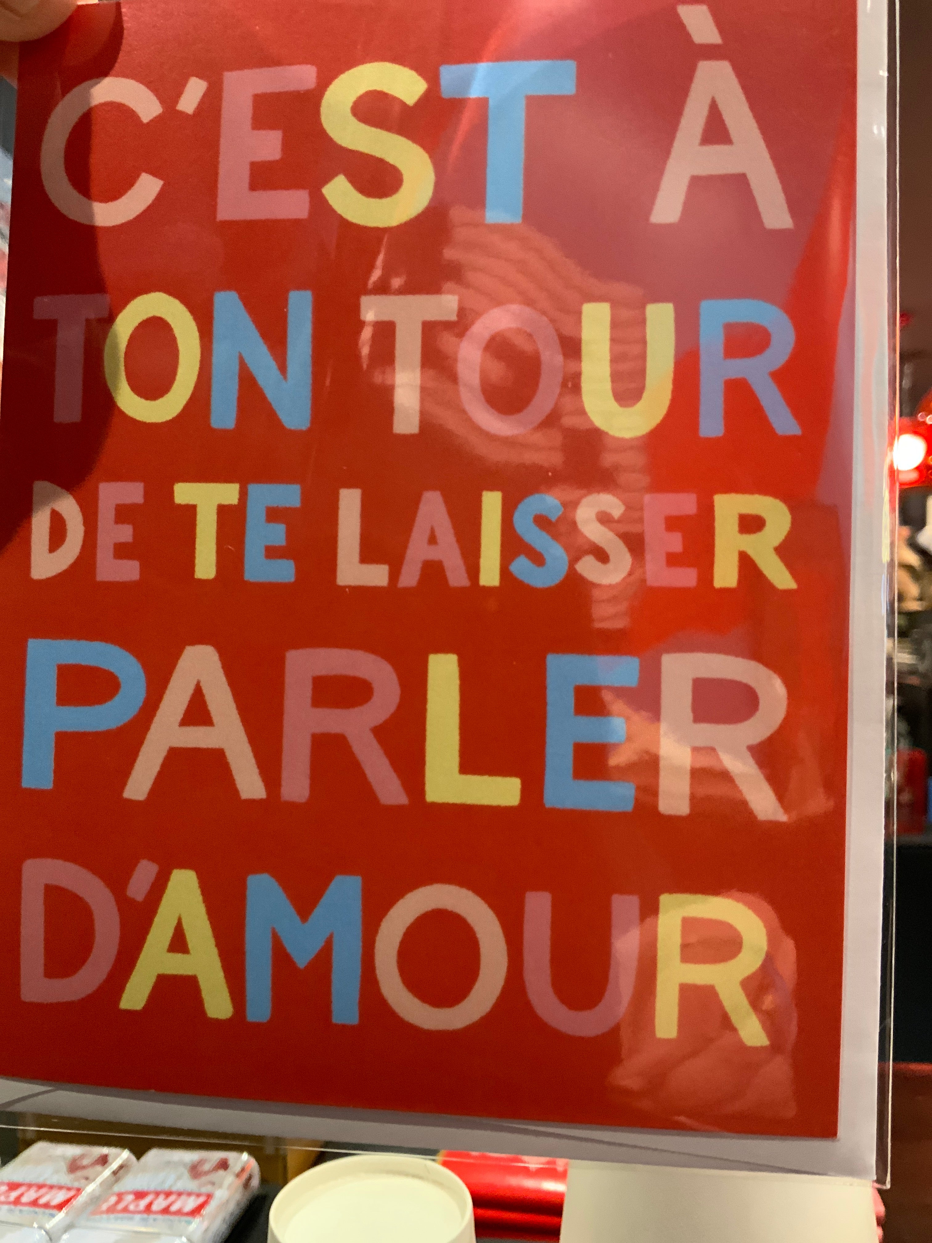 Carte / TOUTE - c'est à ton tour de te laisser parler d'amour