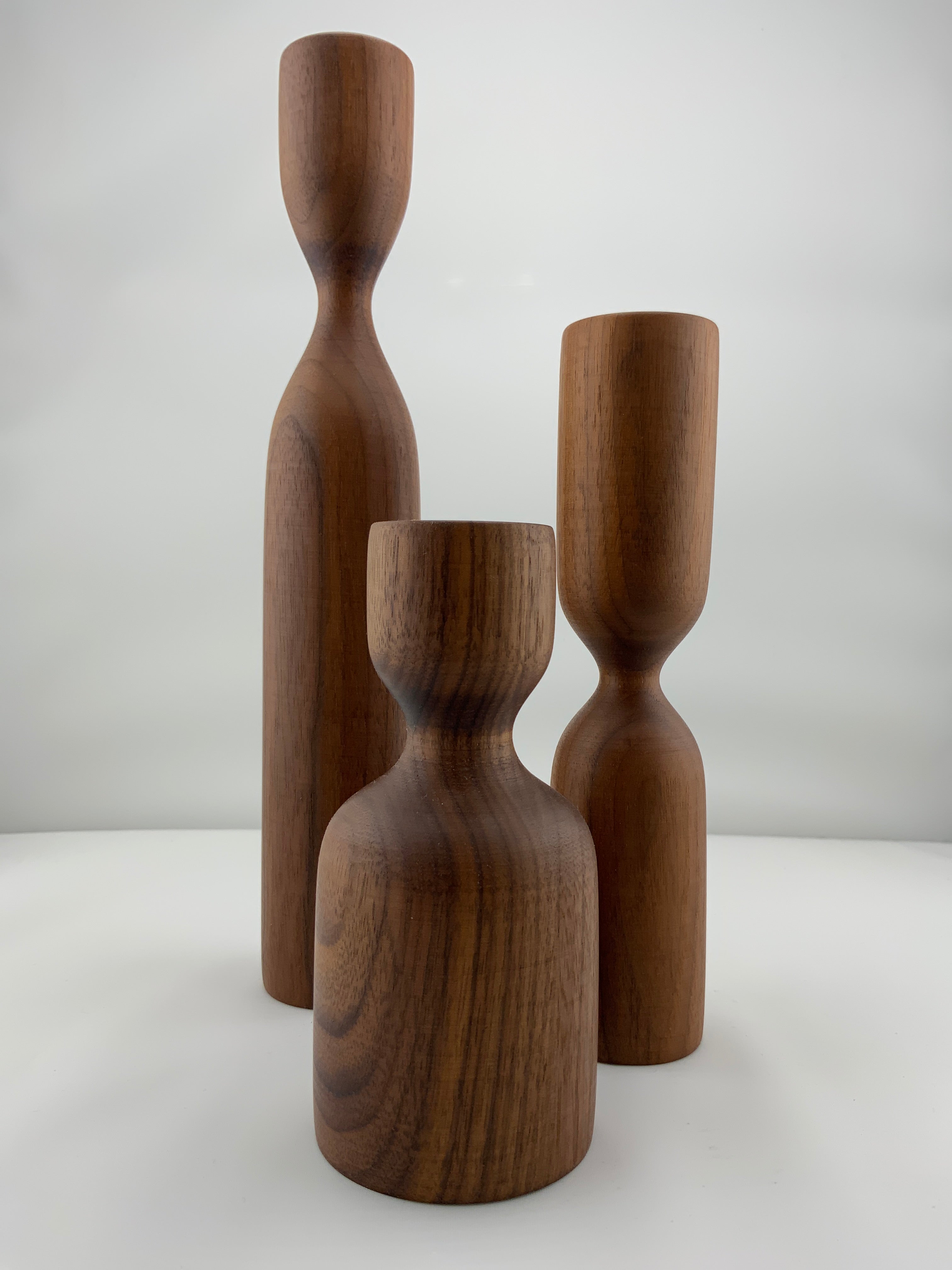 Chandelier / La Fabrique Déco - Trio scandinave - bois foncé