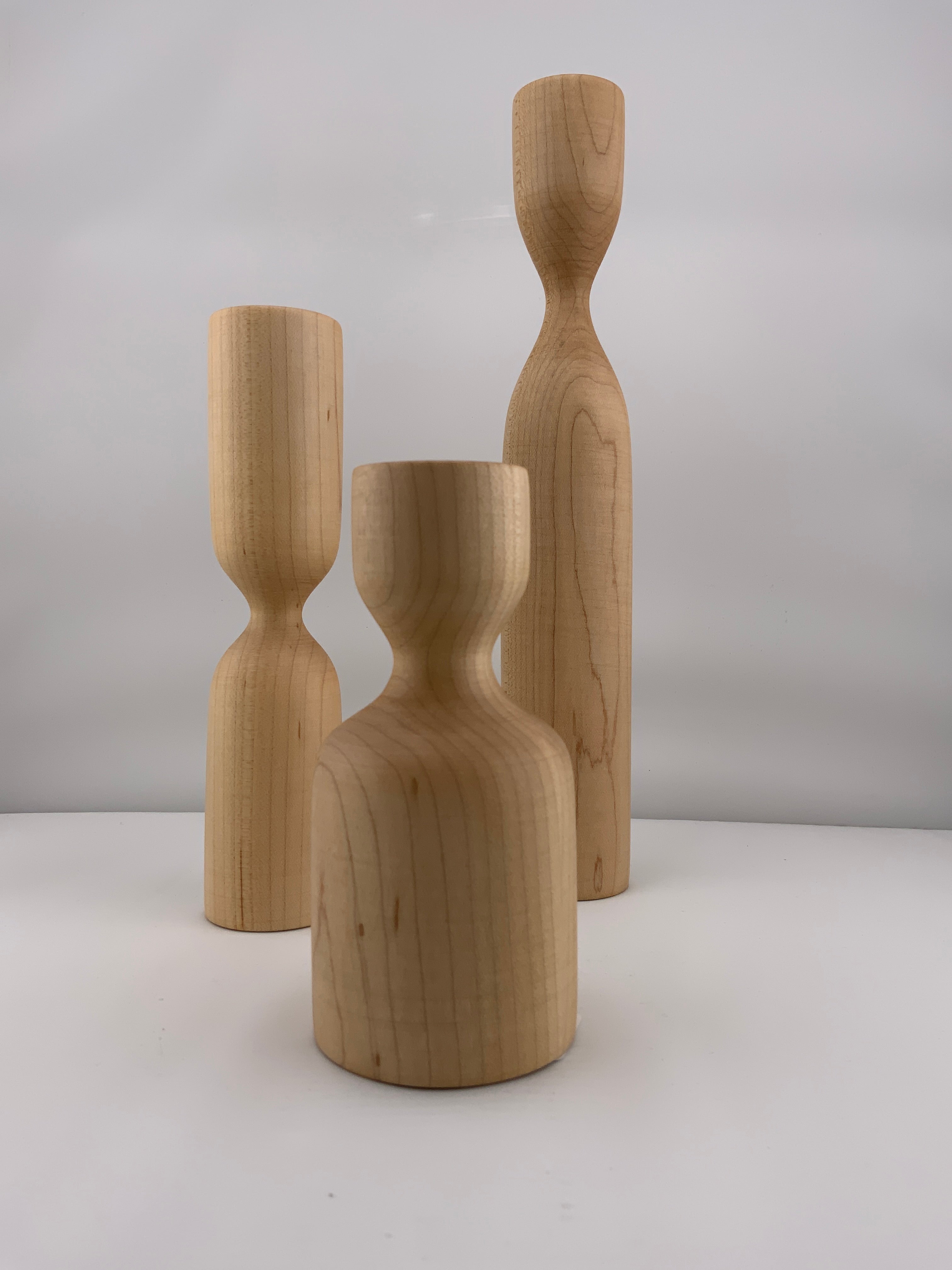 Chandelier / La Fabrique Déco - Trio scandinave - bois clair