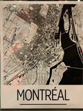 Affiche / Studio Raton - Plan de Montréal Noir et blanc - 8x10