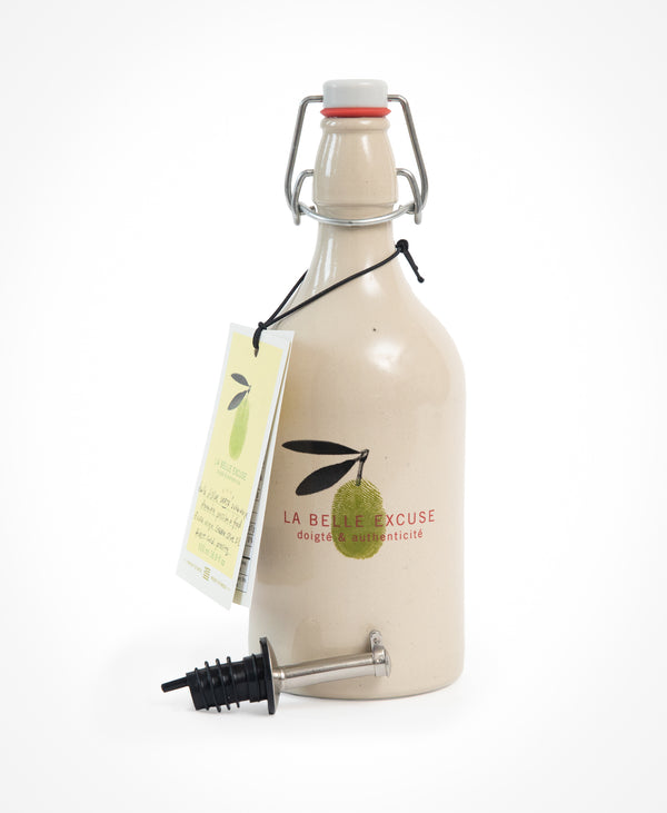 Huilier / Bouteille en céramique / huile d'olive